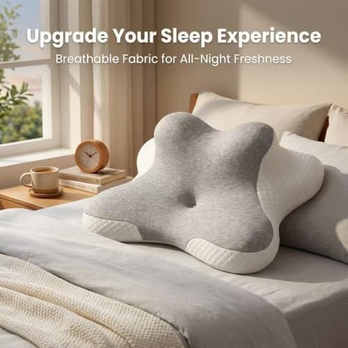 Luxurious Memory Cotton Lovers Pillow with ergonomics is an Ideal Choice for Reading, Waist Protection, deep Support for Intimate Posture and Prevention of gastroesophageal Reflux.，Beige - Image 7