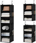StorageWorks Hanging Closet Organizer, 6-Shelf with 2-in-1 Design, Ivory | Maximize Closet Space with Reinforced Shelves, Small Closet Storage Solution for Bedrooms, Dorms and RVs by StorageWorks