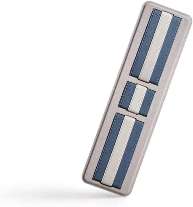 3-Pocket Adhesive Hard Drive Holder for Laptop, Mouse Holder for Laptop, SSD, USB Drive, Mouse, Cables (Blue) by Unknown