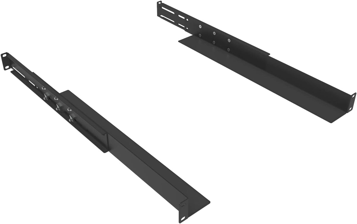 1U Universal 4-Post Rack Mount Server Shelf Rails 16-33" D - Image 2