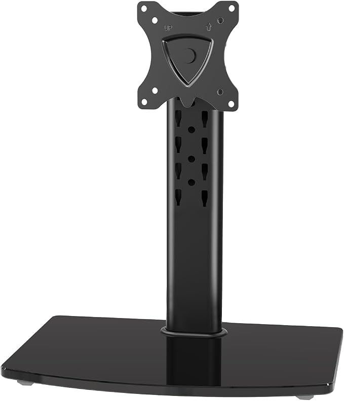 MOUNT PRO Single Monitor Stand Fits Max 32 inch Screen, Free-Standing Computer Desk Stand, Display Mount with Height Adjustable, Swivel, Tilt, Rotation, VESA Monitor Stand 100x100 by MOUNTPRO