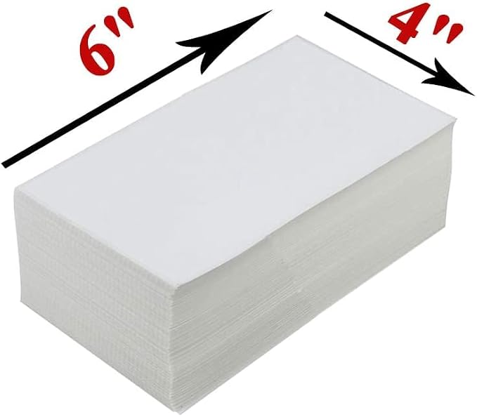 4 x 6 Thermal Shipping Labels, 12000 Fanfold Labels for FedEx Shipping Label, Competible with Direct Thermal Label Printer (12 Stack- 12000 Paper) - Image 2