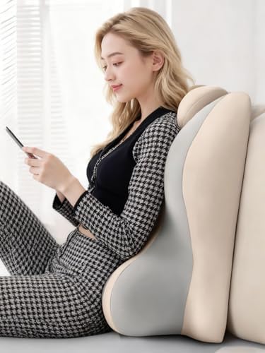 Couple pregnancy pillow-ergonomic memory cotton pillow, specially designed for comfortable sleep and prone reading, to relieve back pain and acid reflux and enhance comfort and intimacy (Grey) - Image 3