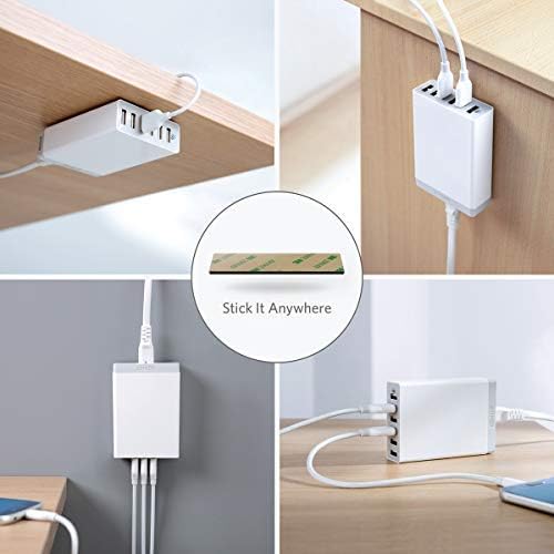 Anker Desktop Charger, 60W 6 Port USB Multiple Charging Hub | PowerPort 6 Multiple USB Charger, Campatible with iPhone, iPad, MacBook, Galaxy, LG, HTC, and More - Image 7