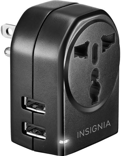 Insignia All-in-One Ground Travel Adapter Converter Series with USB Ports (Grounded Travel Adapter) - Image 5