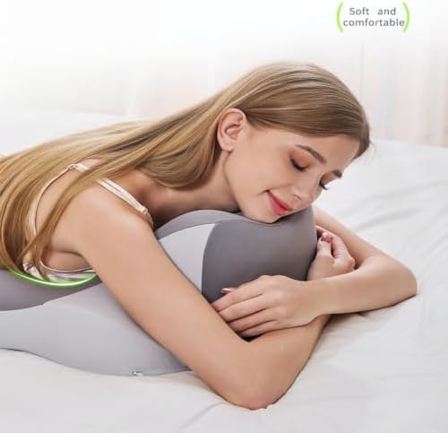 Reading Pillow, Ergonomic Memory Sponge Bed Wedge Pillow is Suitable for headboard, Chin and Back Support Pillow, Bed Support Sofa Floor, and Sleep Pillow.，Blue - Image 4