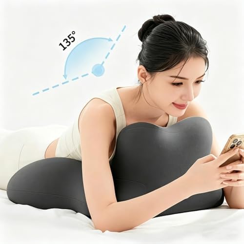 Ergonomic lovers' memory foam wedge pillow-intimate hip positioning pad promotes hips, allows adults to play more deeply, provides support for sleep and prevents snoring-luxury fabric (Pink) - Image 5