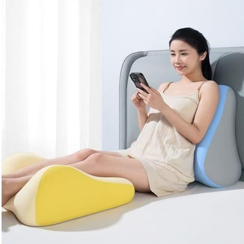 Wedge Pillow for Sleeping, Memory Foam Body Support Pillow for Couples, Orthopedic Positioning Cushion for Reading, Back Hip Knee Pain Relief, Removable Washable Cover (Blue) - Image 6