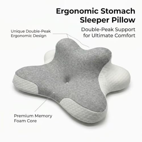 Luxurious Memory Cotton Lovers Pillow with ergonomics is an Ideal Choice for Reading, Waist Protection, deep Support for Intimate Posture and Prevention of gastroesophageal Reflux.，Double ash - Image 6
