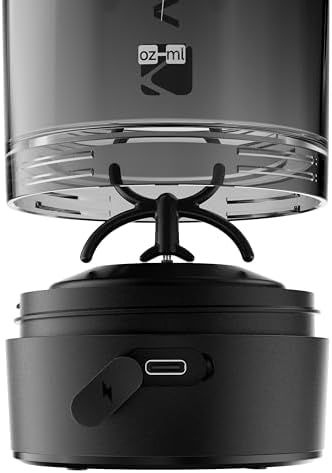 VOLTRX Shaker Bottle, Gallium USB C Rechargeable Electric Protein Shake Mixer, Shaker Cups for Protein Shakes and Meal Replacement Shakes, BPA Free, Made with Tritan, red, 27oz - Image 6