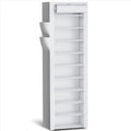 Kitsure 10-Tier Shoe Rack with Cover, Vertical Shelf, 17.5" Wide, White | Space Saving Shoe Storage with Side Pocket, Shoe Organizer for Closet, Entryway, Bedroom, Zapateras Organizer by Kitsure