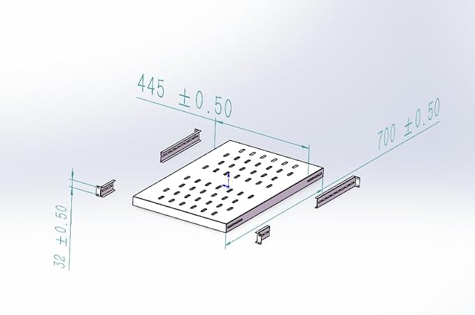 Adjustable 1U Server Rack 700 Millimetres Long,445 Millimetres Wide - Image 7