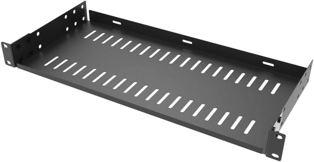 1U Server Rack Shelf 19" Universal Rack Mount Tray 8" Deep - Image 2