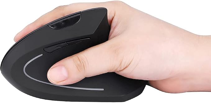 2.4GHz Wireless Vertical Ergonomic Mouse and Keyboard Combo Ultra-Thin Portable Size for PC Desktop Computer Laptop Mac Tablet - Image 8
