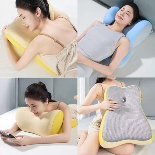Wedge Pillow for Sleeping, Memory Foam Body Support Pillow for Couples, Orthopedic Positioning Cushion for Reading, Back Hip Knee Pain Relief, Removable Washable Cover (Pink) - Image 2