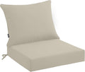 PatioGlow Outdoor Seat Cushion Set 22 x 22 x 4 Inch, Waterproof & Fade Resistant Patio Furniture Cushions with Removable Cover, Thick Deep Seating Pads for Outside Chair Sofa Couch by CushionHavenfortheOutdoors