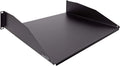 NavePoint 2U 19-Inch Rack Mount Cantilever Server Cabinet Shelf with Lip 14-Inches Deep Black by NavePoint