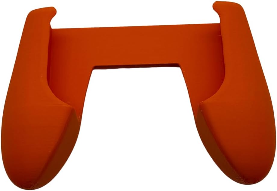 Hand Grip Cover Case for Anbernic RG Rotate, Hard Shell Protector Case 3D Printed Ergonomic Grip Stand Holder for RG Rotate Game Console Accessories (Orange) - Image 2