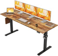 Agilestic 63*24 Inch Height Adjustable Electric Standing Desk, Rustic Brown by Agilestic