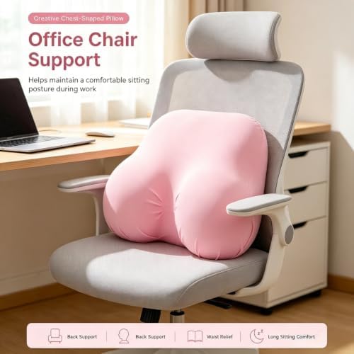 Ergonomic Memory Foam Chest Pillow, Slow Rebound Support Cushion(RED) - Image 6