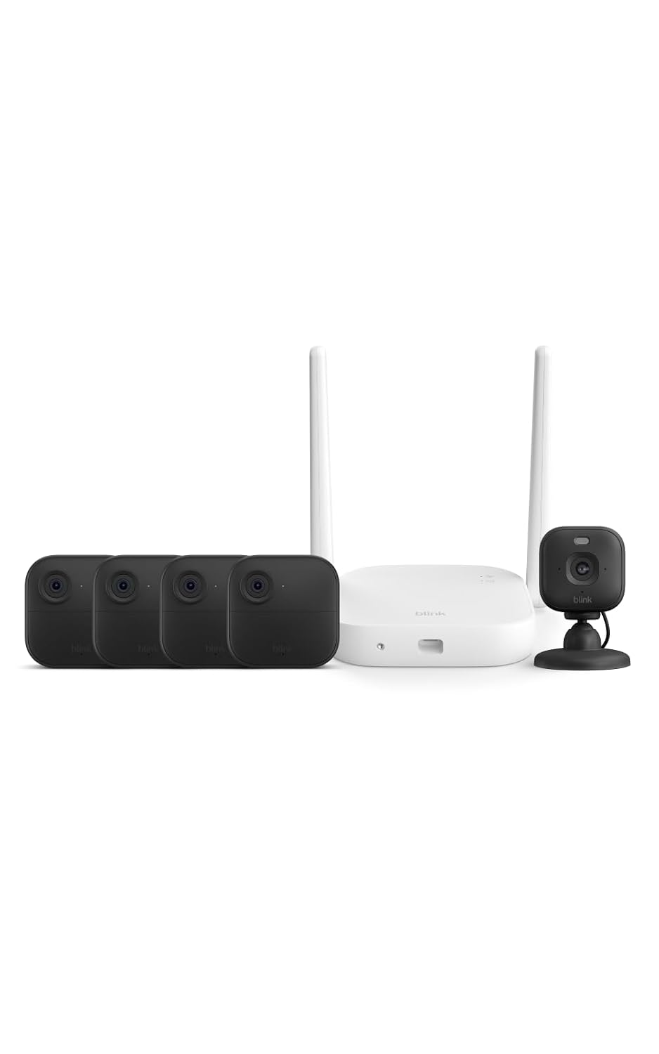 Blink Outdoor XR+ and Mini 2K+ — Extended range wireless Outdoor 4 cameras and plug-in 2K indoor camera. Sync Module XR+ included — 5 camera system - Image 2