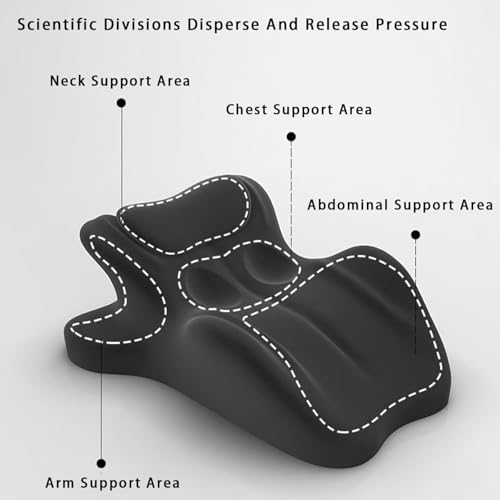 Memory Foam Couples Pillow Set - Intimacy Butt Pillow Cushion for Lumbar Support, 27° Lift Waterproof Posture Support Pillow with Eye mask and earplugs Modern Style for Home Bedroom (Green) - Image 4