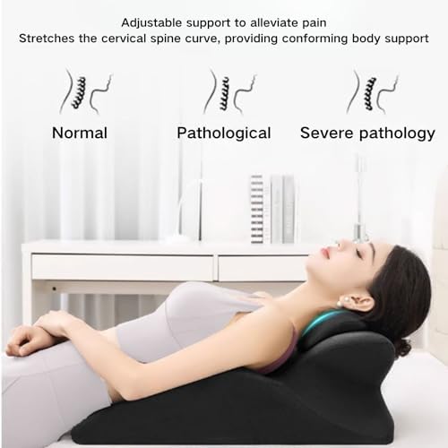 Memory Foam Couples Pillow, Reading Pillow for Bed, NeckPillow, 27° Lift Ergonomic Cushion for Intimacy Waterproof Posture Support Cushion for Sleeping Reading Relax(Pink,25"x22"x18") - Image 5