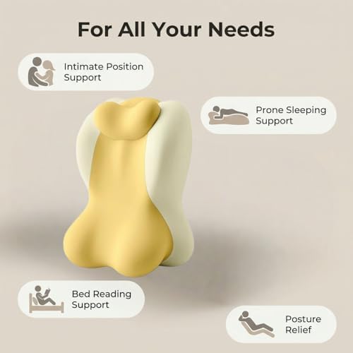 Adjustable Wedge Pillow Suitable for Intimate Couples, Memory Foam Tilting pad, Leg Elevation After Operation, Relieving Back Pain, Reading and Rest-Multi-Angle Support of Bed.（Blue） - Image 3