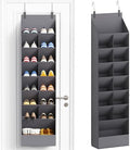 Lifewit 8 Tier Over the Door Shoe Organizer with 15 Large Deep Pockets, Fabric Hanging Shoes Shelf for Closet, Dorm Storage, Fit Up to 16 Pair Shoe Rack Holder for Sneakers, Boots, Gray by Lifewit
