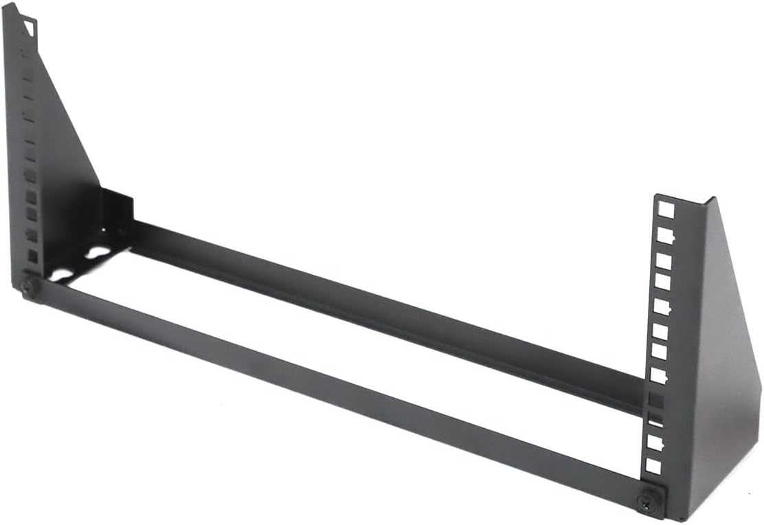 AEONS 4U 19-Inch Foldable Vertical & Horizontal Wall Mount Bracket Server Rack for Computer Network IT Studio Equipment Low-Profile Wallmount Black - Image 3