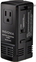 Insignia All-in-One Ground Travel Adapter Converter Series with USB Ports (All-in-One Travel Adapter & Converter) by INSIGNIA