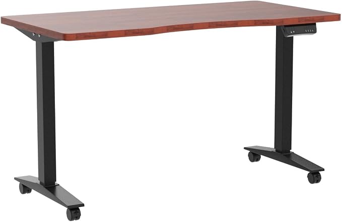 Monomi Electric Standing Desk 55”x24”, Height Adjustable Desk with Wheels - Image 5