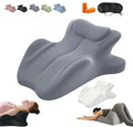 Couples Pillow Reading Pillow 27° Lift Ergonomic Memory Foam Cushion for Intimacy, NeckPillow, Multi-Functional Back Support Pillow with Replaceable Small Pillows, Comfort(Gray,25"x22"x18") by Unknown