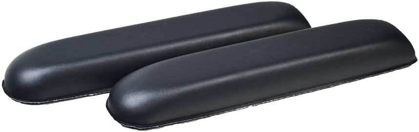 14" Black Vinyl Co-Molded Full Length Armrest Pads for Jazzy Power Chairs (Set of 2) by AlveyTech