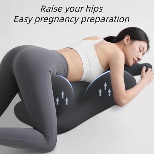 Memory Foam Hip Lift Pillow for Couples, Waterproof & Washable Positioning Wedge for Intimacy, Lumbar Back Support for Bedroom, Posture Correction for Hips and Spine，Easter Gift 2026 (Grey) - Image 3