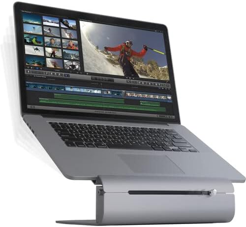 Rain Design iLevel2 Adjustable Height Laptop Stand (Patented) (Space Gray) - Image 3