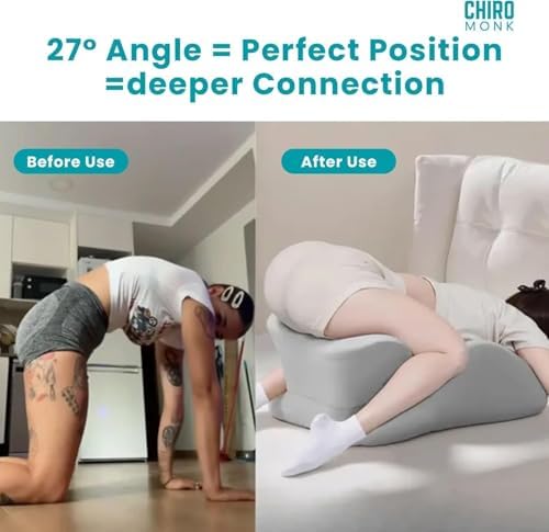 Memory Foam Couples Pillow Set - Intimacy Butt Pillow Cushion for Lumbar Support, 27° Lift Waterproof Posture Support Pillow with Eye mask and earplugs Modern Style for Home Bedroom (Green) - Image 3