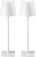 CHLORANTHUS 2 Pack Cordless Table Lamps, 3 Colors Stepless Dimming, 5000mAh Rechargeable Battery LED Desk Lamp for Bedroom/Couple Dinner/Desk/Cafe/Dining Room/Terrace by CHLORANTHUS