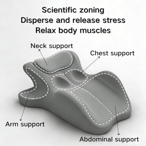 Couples Pillows 27° Position Ergonomic Contoured Support Pillow, NeckPillow, Reading Pillow Multi-Functional Memory Foam Lounger Cushion with Small Pillows Back Support for Couples(Black,23"x18"x15") - Image 5
