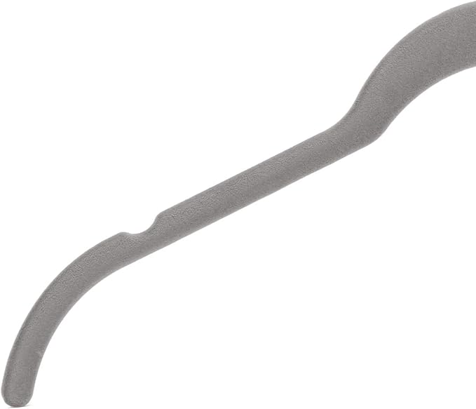 Amazon Basics Space Saving Slim Velvet Non-Slip Clothes Hangers for Closet Organization, Gray/Silver, 150-Pack - Image 7