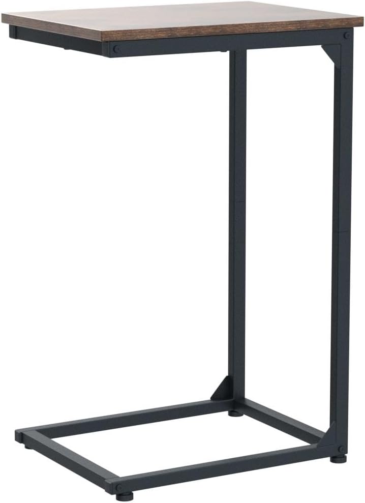 AMHANCIBLE C Shaped End Table Set of 2, Couch Side Table that Slide Under - Image 5