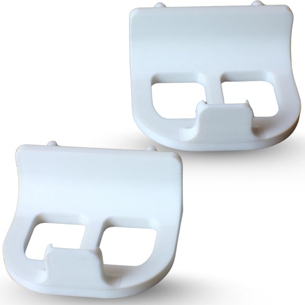 2 Universal Game Controller Mounts Compatible with IKEA SKADIS (White) by Lounge Corps