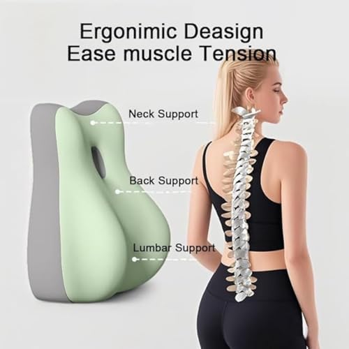 Couple Hip pad, Multifunctional Diagonal Pillow, Pregnant Women Furniture Pillow Support Pillowcase Read a Book on The Bed and sit at Home with a Memory Sponge. (Double Gray) - Image 4