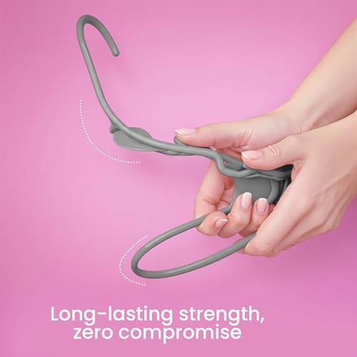 Utopia Home Plastic Hangers 20 Pack – Space Saving Clothes Hanger Grey | Durable & strong | Closet organizer & storage | Ideal for apartments, dorms & stocking stuffers - Image 4
