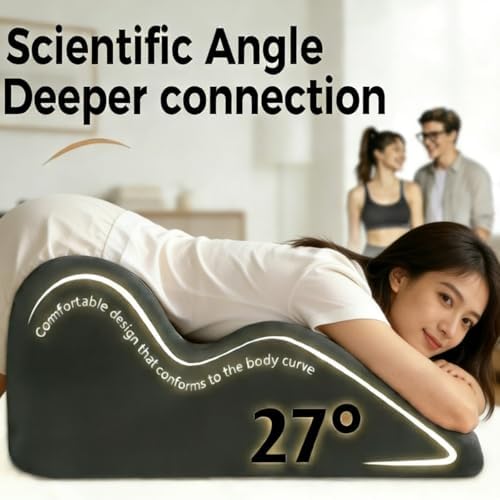 Sweet Spot Pillow, 27 Angle Perfect Positioning Pillow, Ergonomic Memory Foam Couples Pillows, Lounger Cushion Back Support, Ideal for Better Positioning(Blue) - Image 2