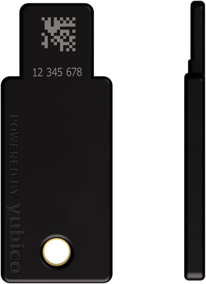 Yubico - YubiKey 5 NFC - Multi-Factor authentication (MFA) Security Key and passkey, Connect via USB-A or NFC, FIDO Certified - Protect Your Online Accounts - Image 2