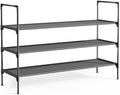 Kitsure Shoe Rack for Closet, Shoe Organizer, 36.2" Wide - 3 Tier, Black | Shoe Storage for Closet, Entryway, Easy- Assembly& Space-Saving Shoe Shelf with Side Handle, Closet Organizer by Kitsure