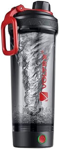 VOLTRX Shaker Bottle, Gallium USB C Rechargeable Electric Protein Shake Mixer, Shaker Cups for Protein Shakes and Meal Replacement Shakes, BPA Free, Made with Tritan, red, 27oz by VOLTRX