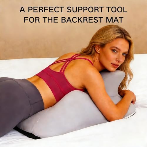 Couples Pillows 27° Position Ergonomic Contoured Support Pillow, NeckPillow, Reading Pillow Multi-Functional Memory Foam Lounger Cushion with Small Pillows Back Support for Couples(Pink,25"x22"x18") - Image 2