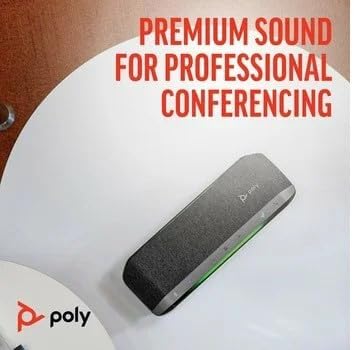 Poly - Sync 40+ Bluetooth Smart Speakerphone (Plantronics) - Flexible Work Spaces - Connect to PC/Mac via Included BT600 Dongle & Smartphones via Bluetooth - Works with Teams (Certified), Zoom & more - Image 5